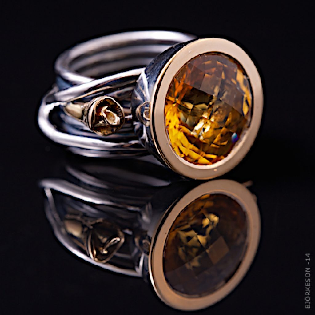 Silverring Citrin