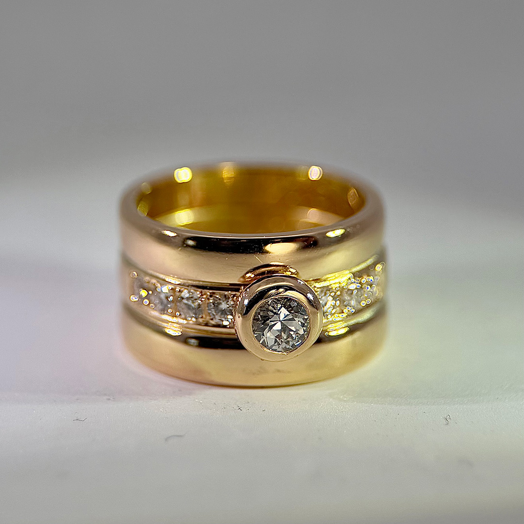 Hopslagning ringar, efter