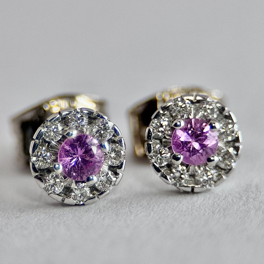 Lotta rosa safir briljant