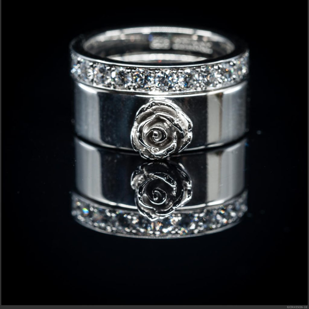 Bred rosring med alliansring